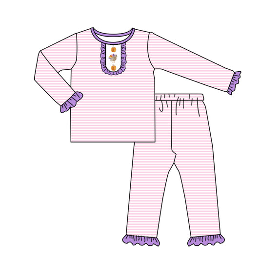 pre order stripes girl two pieces pajama