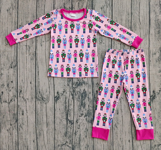 pre order  long sleeve pink nutcracker girl pajama