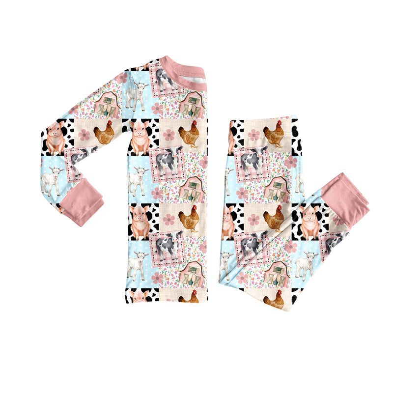 pre order farm patchwork pajama girl