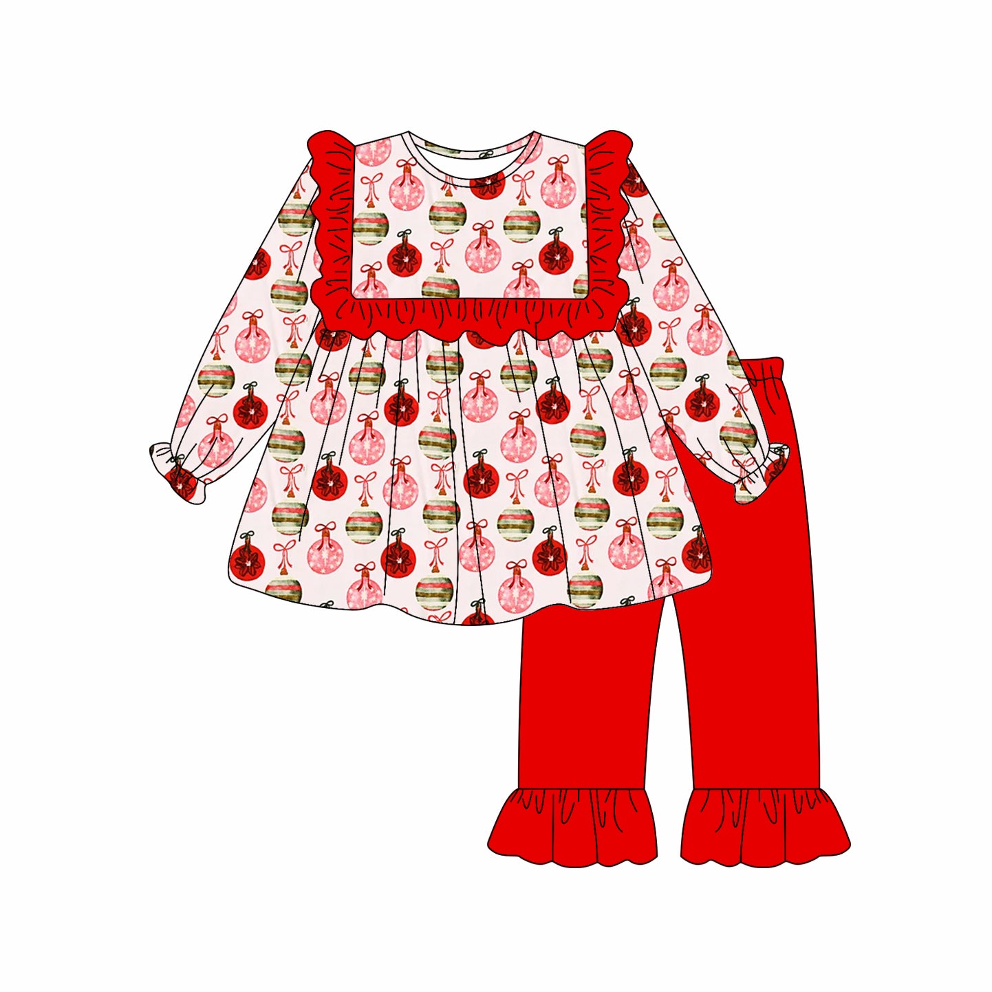 pre order Christmas girl outfit