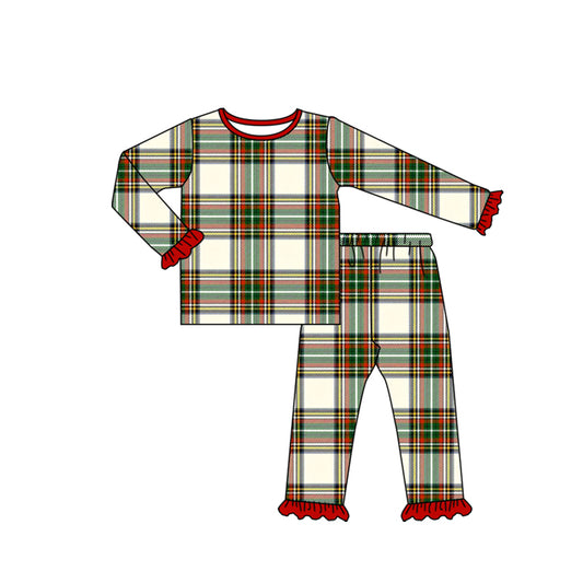 pre order christmas plaid girl pajama