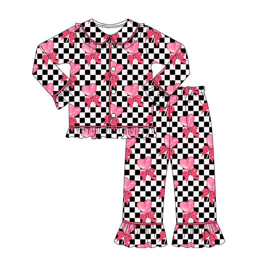 Pre order valentine's day candy button down pajama set