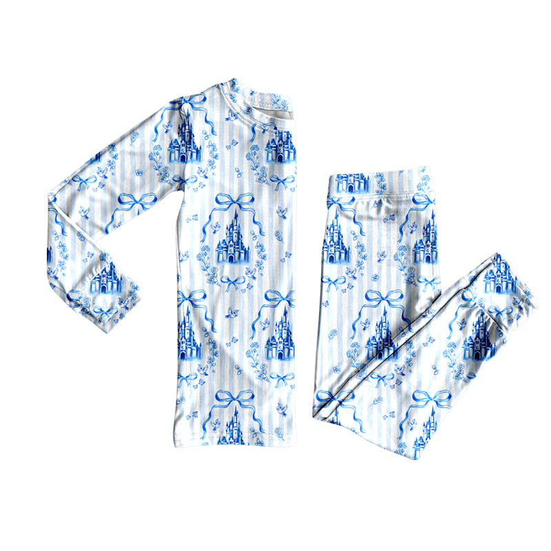 pre order blue castle girl pajama