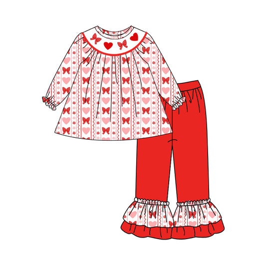 pre order valentine's day xoxo heart baby girl outfit