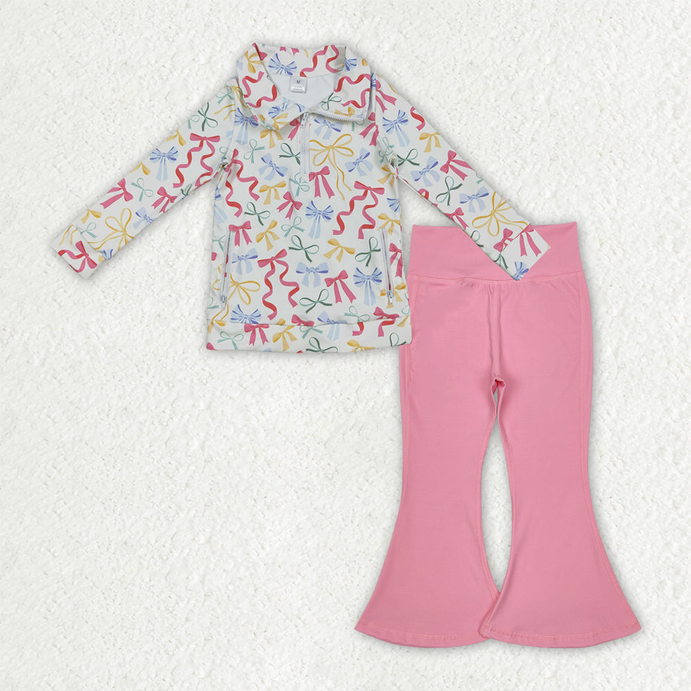 toddler girl two pieces athletic pants set kids activewear