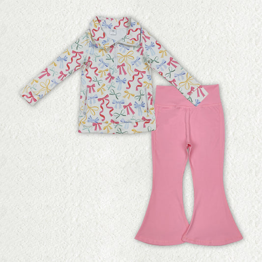 toddler girl two pieces athletic pants set kids activewear