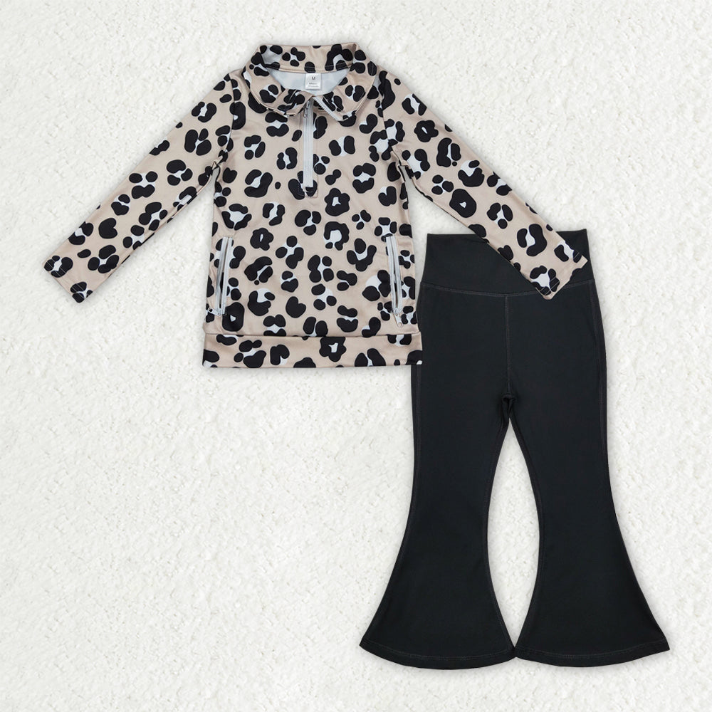 toddler girl two pieces athletic pants set kids activewear