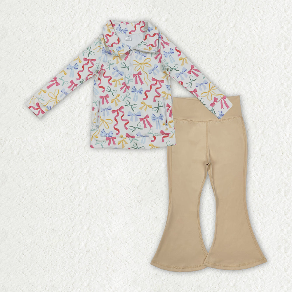 long sleeve two piece zipper athletic pants outfit