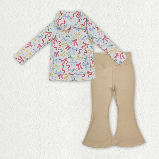 long sleeve two piece zipper athletic pants outfit