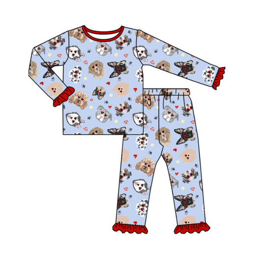 pre order dog heart two pieces pajama girl