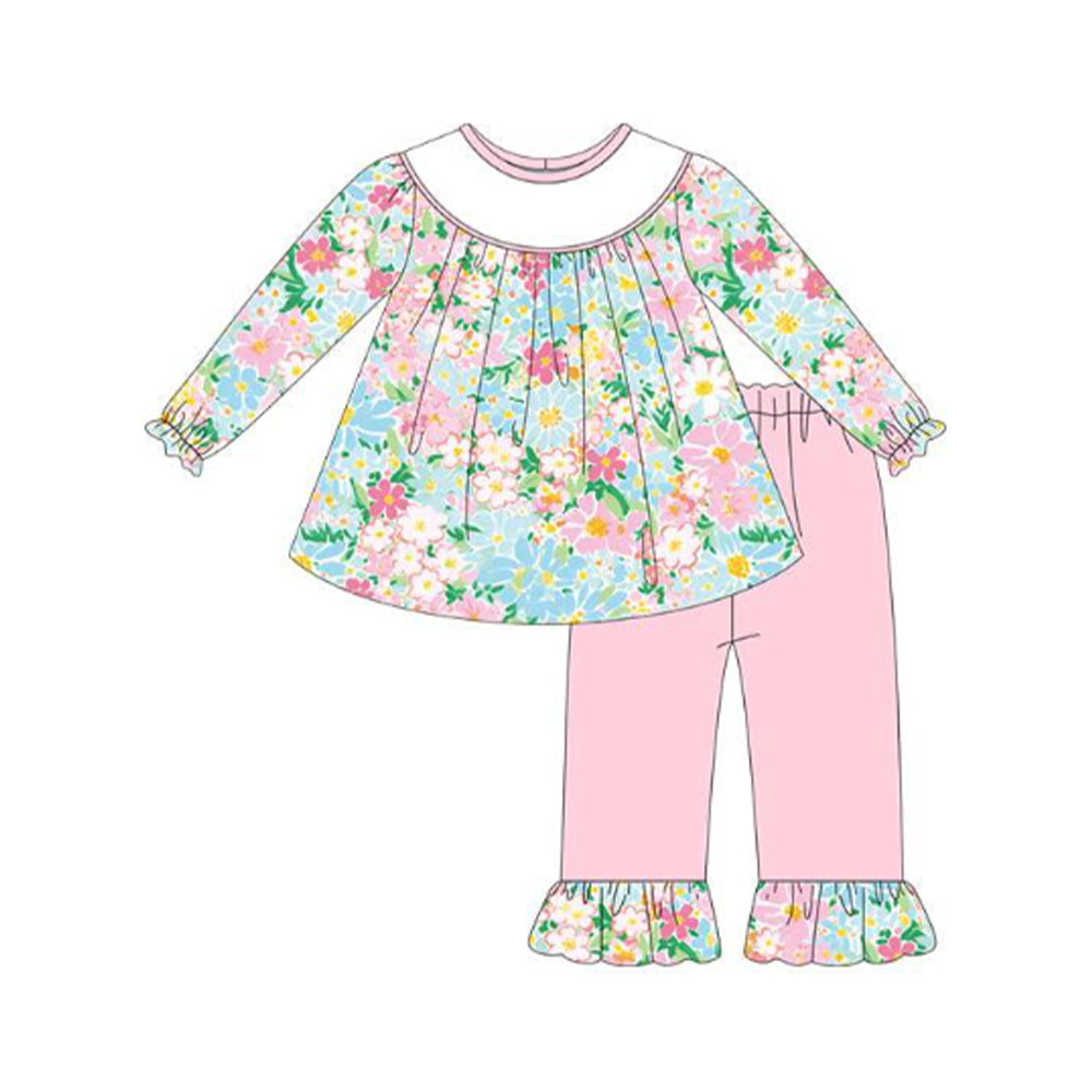 pre order floral pants set girl outfit