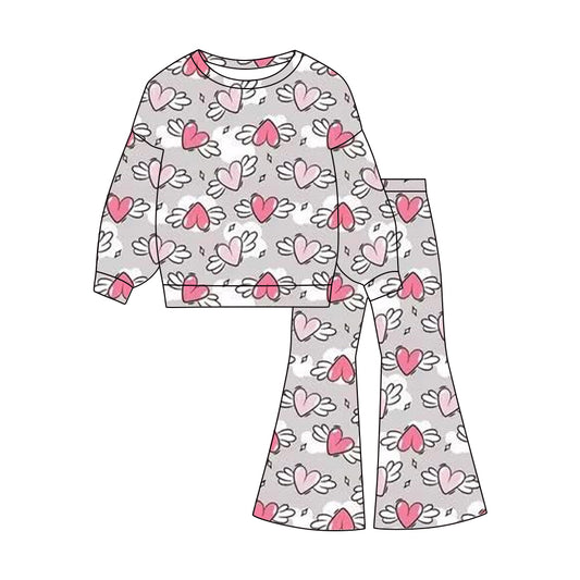 pre order long sleeve angle heart belle set girl outfit