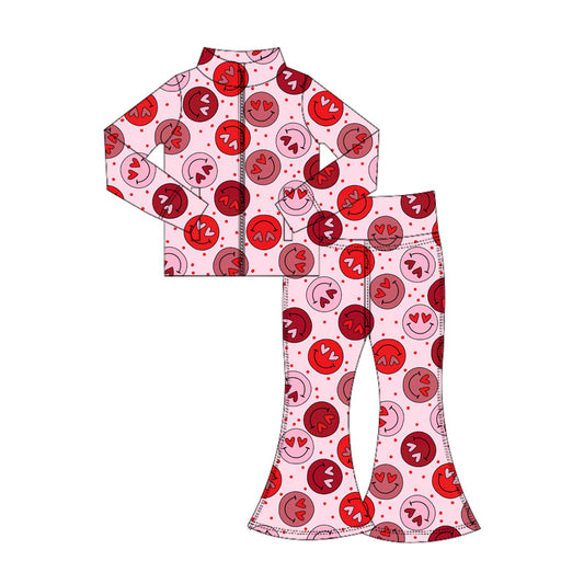 pre order valentine long sleeve zipper athletic pants outfit