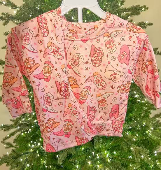 pre order christmas howdy cowgirl belle outfit