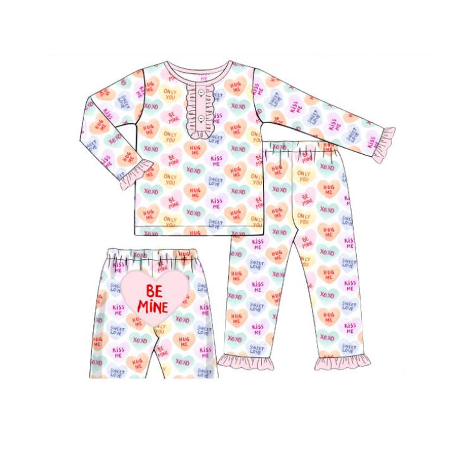 pre order valentine candy kids pajamas