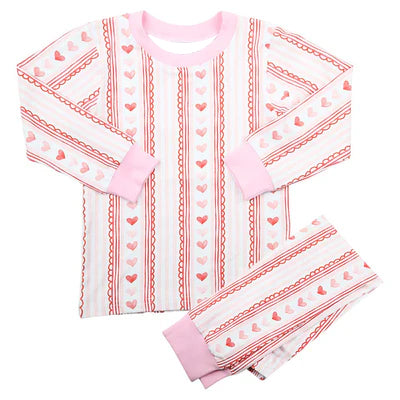 pre order two pieces pink heart boy pajama