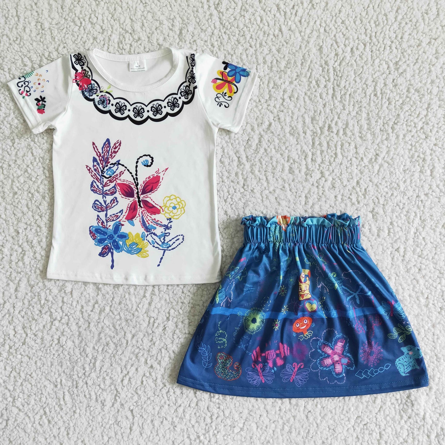 kids clothing magical girl girl skirt set