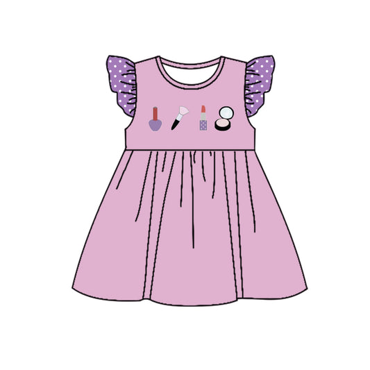 pre order  baby girl make up dress purple