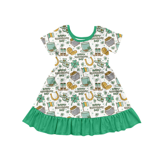 pre order happy shamrock day girl st patrick dress