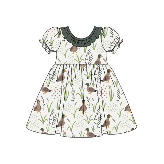 pre order duck print dress girl summer dresses