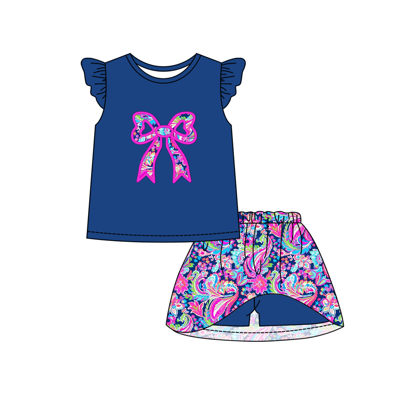 pre order lilly bows shirt skort set