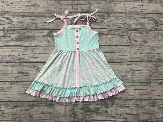 pre order summer baby girl suspender floral dress