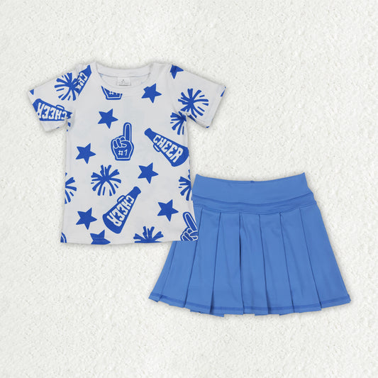 Cheer Tee Yoga Skirt Set