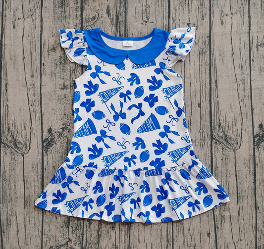 pre order go team flutter dress blue