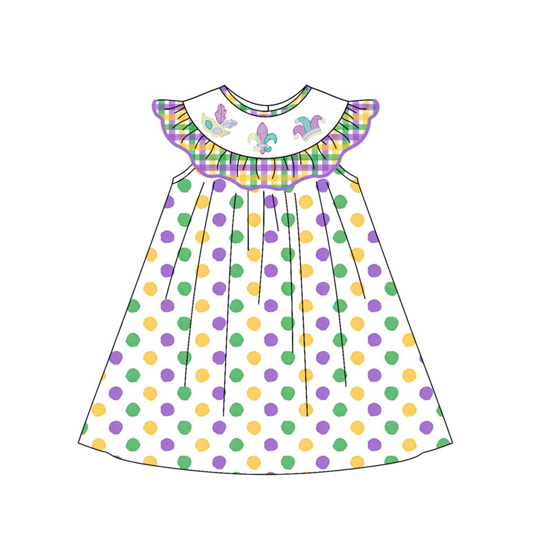 pre order mardi gras baby girl dress