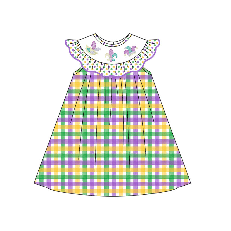 pre order mardi gras baby girl dress