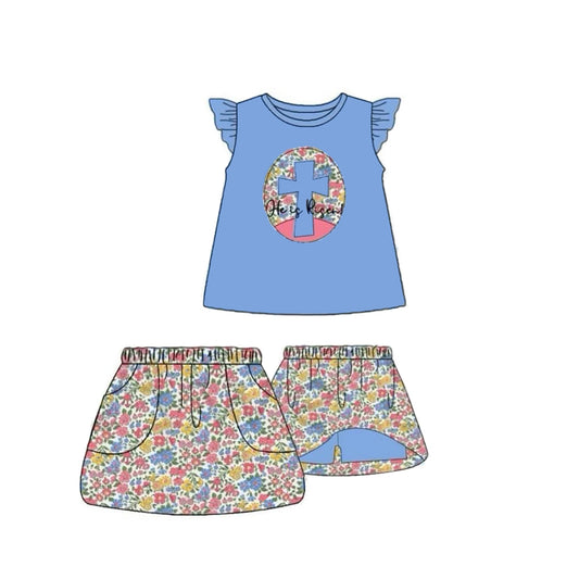 pre order he is risen girl skort set