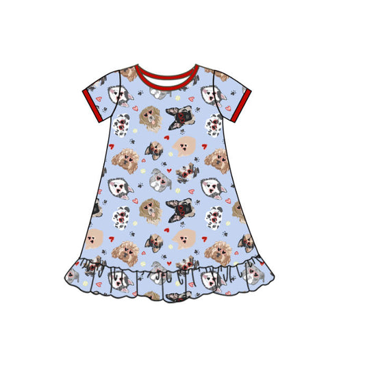 pre order dog heart shirt dress