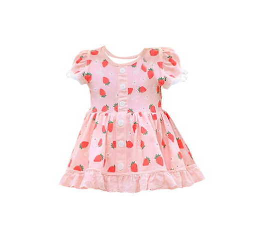 pre order short sleeve strawberry dress