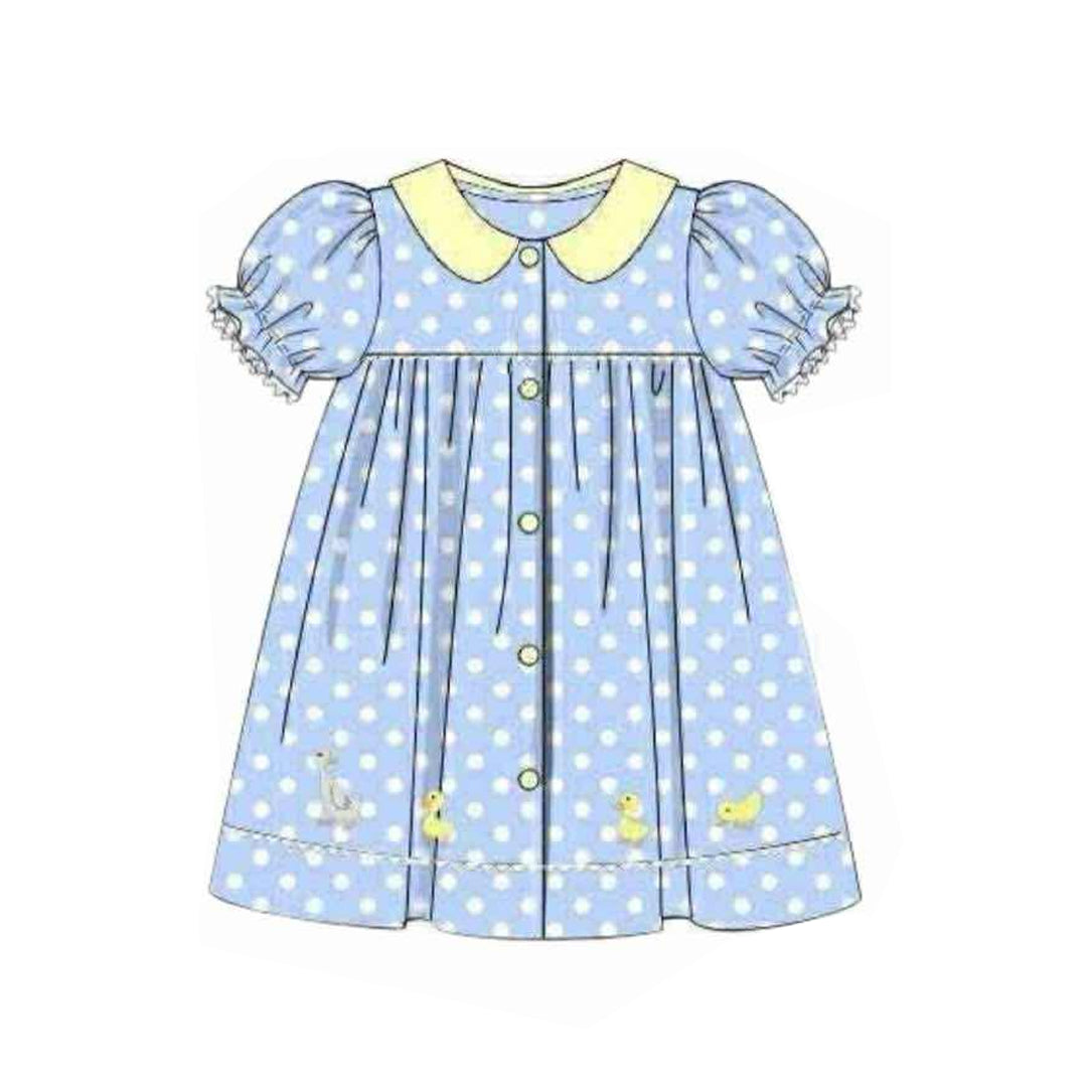pre order silly goose polk dots dress