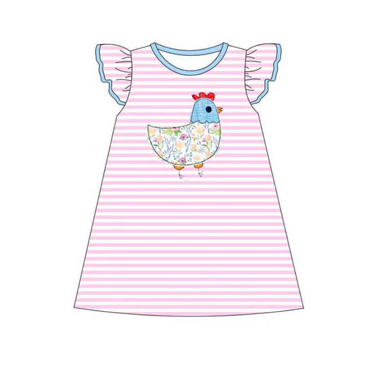 pre order chicken stripes dress