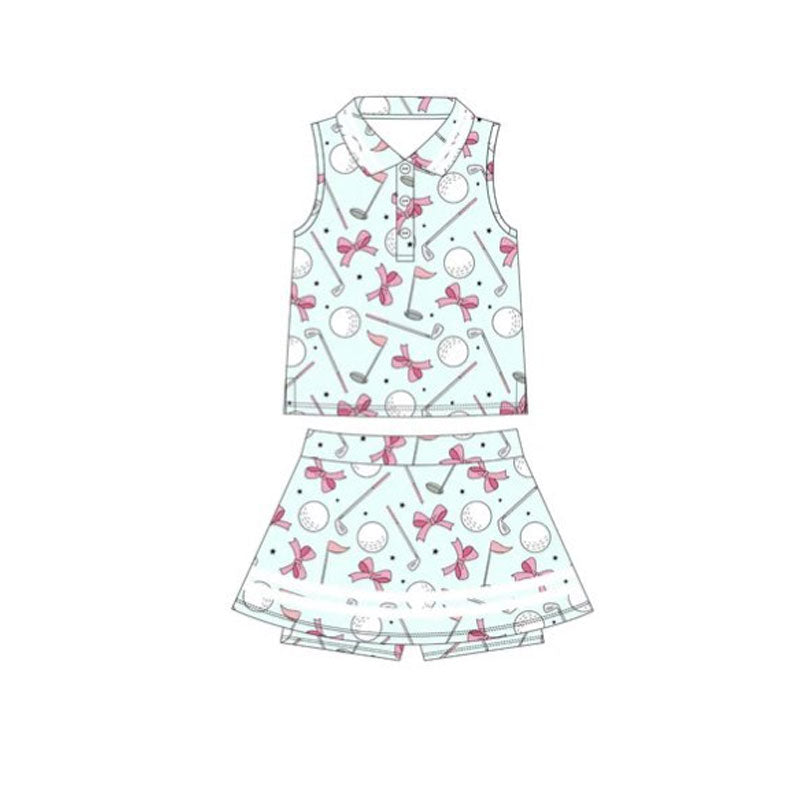 pre order sleeveless golf athletic skort set