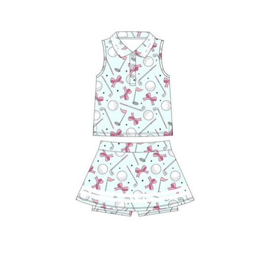 pre order sleeveless golf athletic skort set