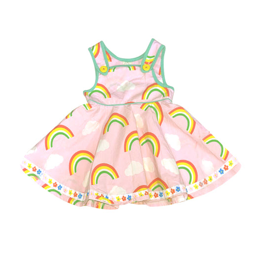 pre order rainbow print sleeveless dress