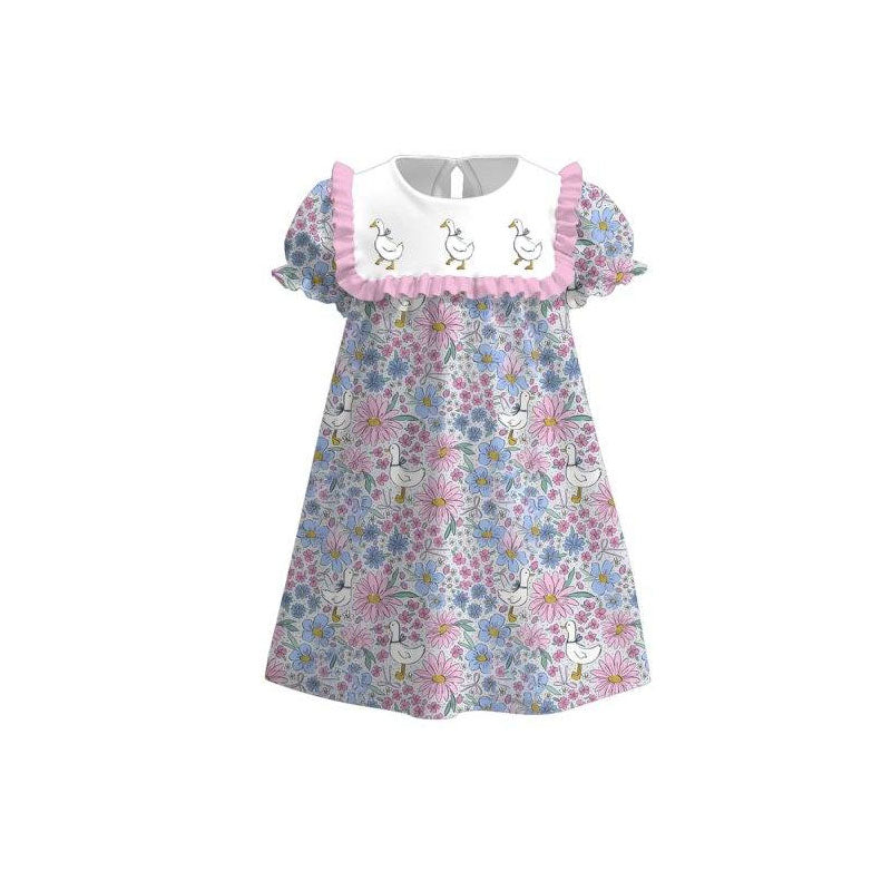 pre order floral goose dress