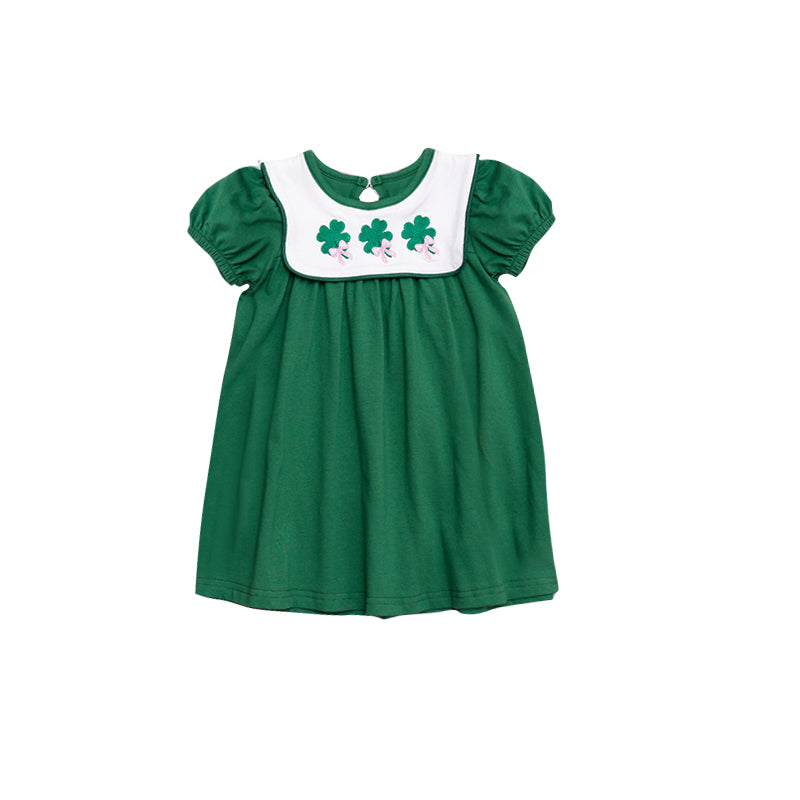 pre order green st patrick clover coquette dress