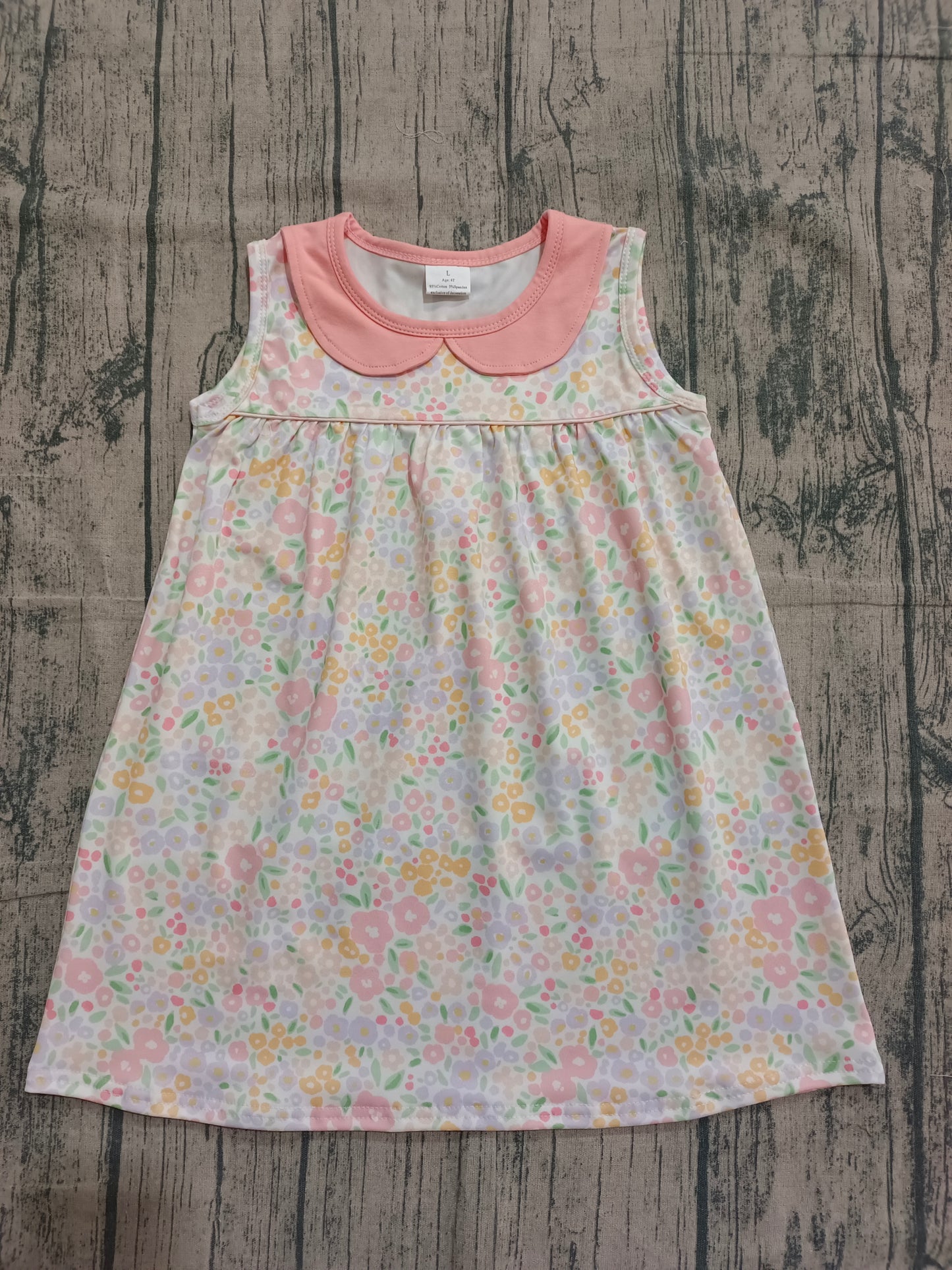 pre order sleeveless floral dress