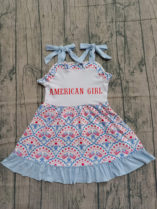 pre order american girl 4th of july dress (do embroidery)