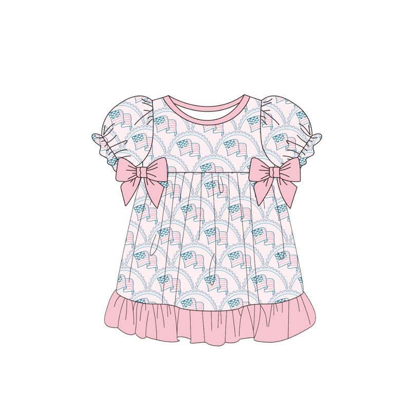 pre order usa flag ruffle dress