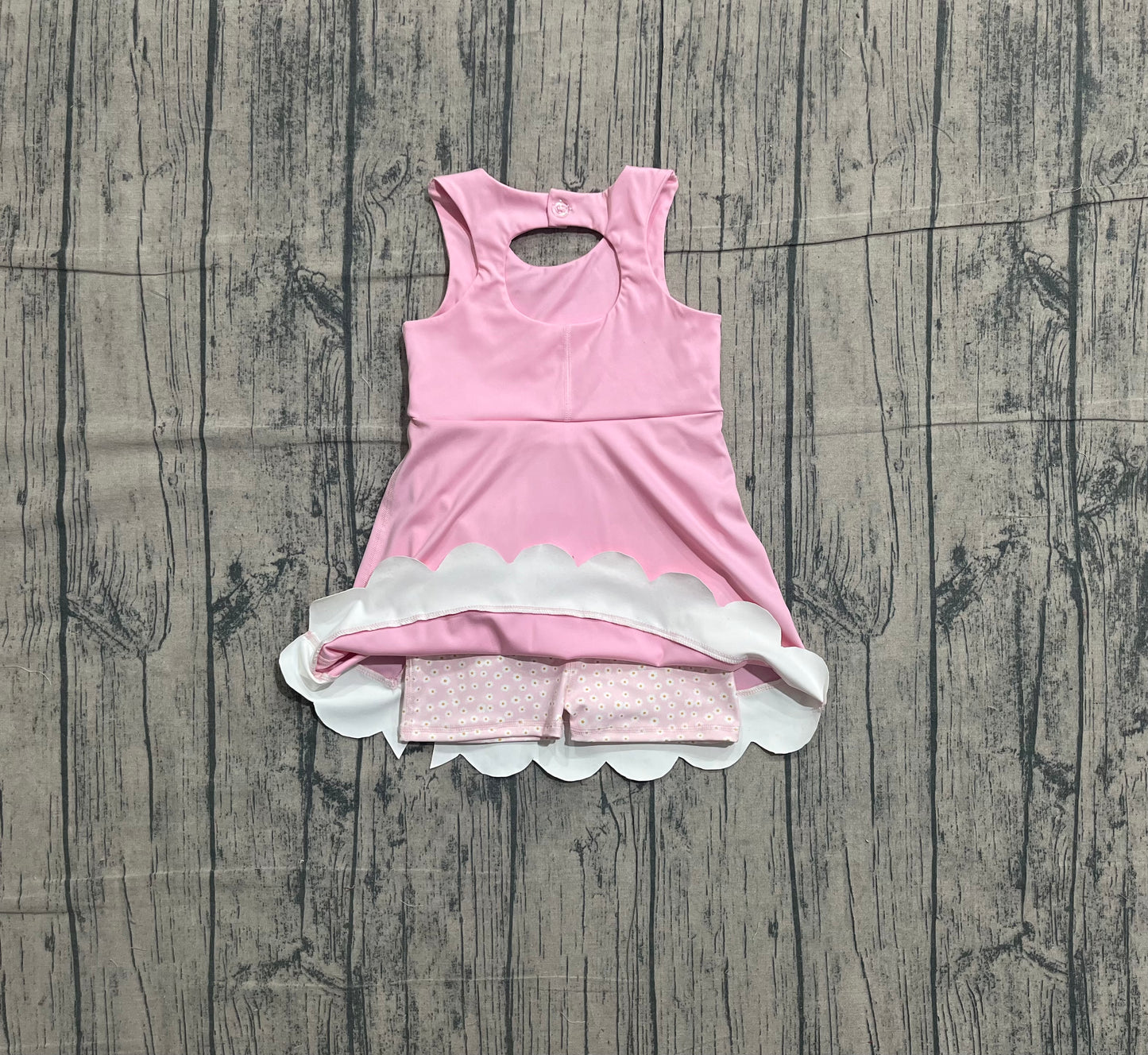 pre order pink bow athletic skort dress