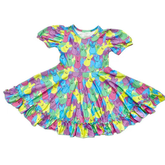 pre order colorful peeps easter girl dress