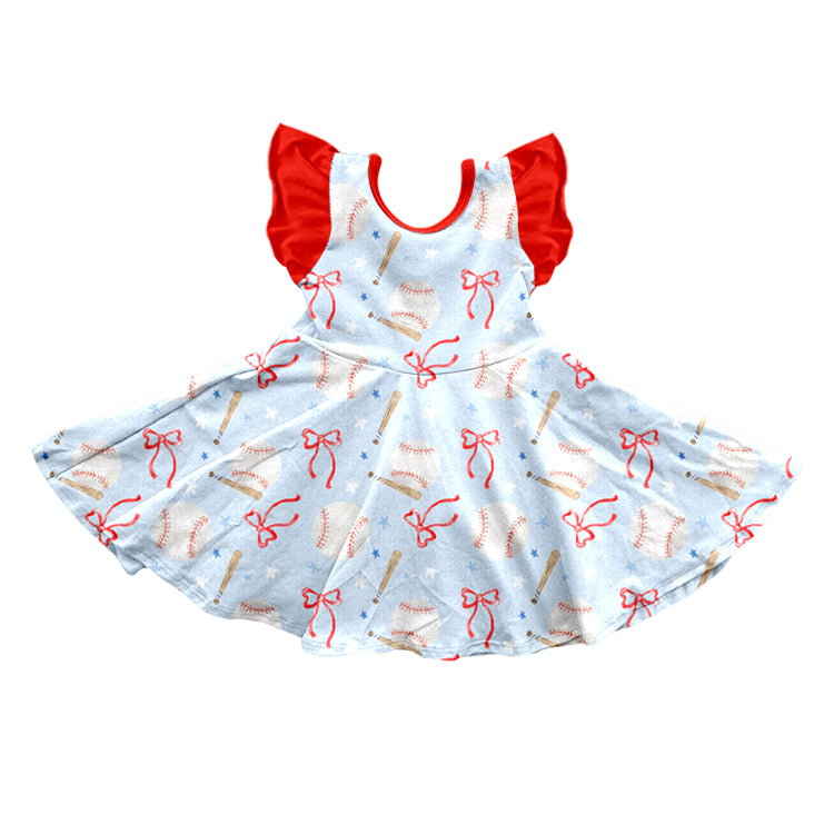 pre order baseball and coquette twirl dress