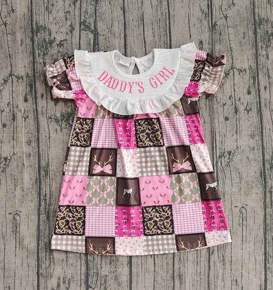 pre order daddy's girl hunting patchwork smock dress