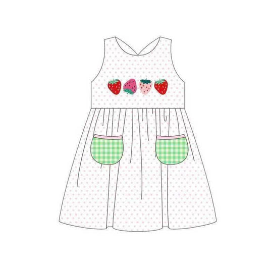 pre order sleeveless strawberry dress