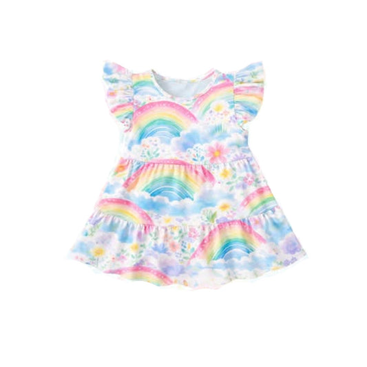 pre order colorful rainbow baby girl dress