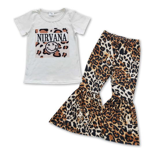 T shirt leopard bells set